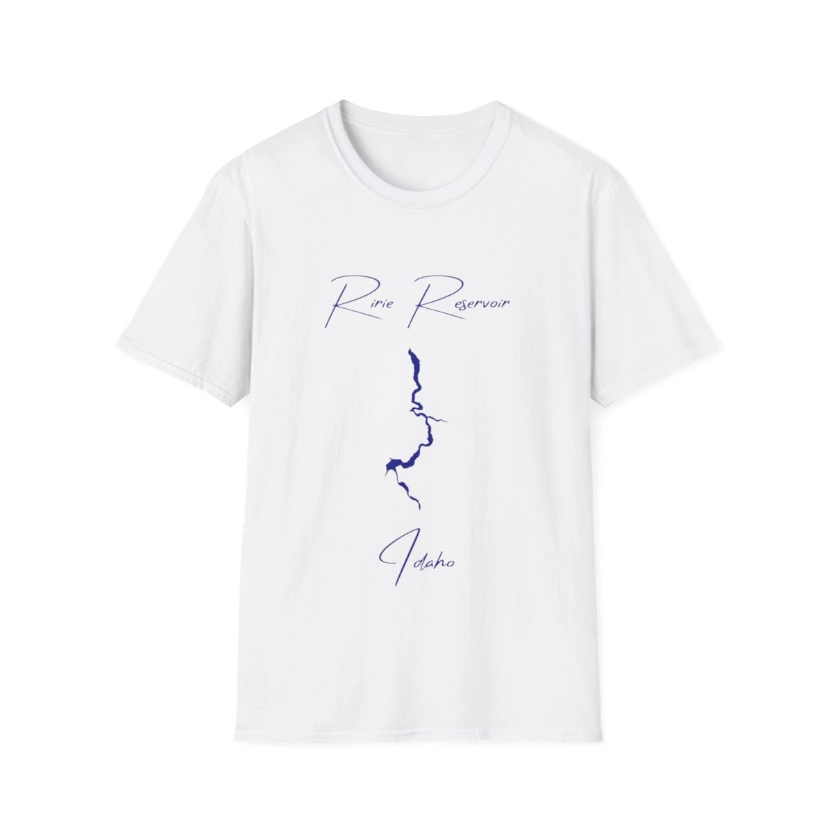Idaho  Ririe  Reservoir  T-shirt  front  position  view  from  front  white.webp