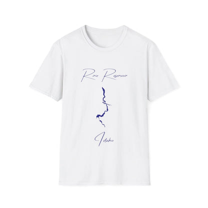 Idaho  Ririe  Reservoir  T-shirt  front  position  view  from  front  white.webp