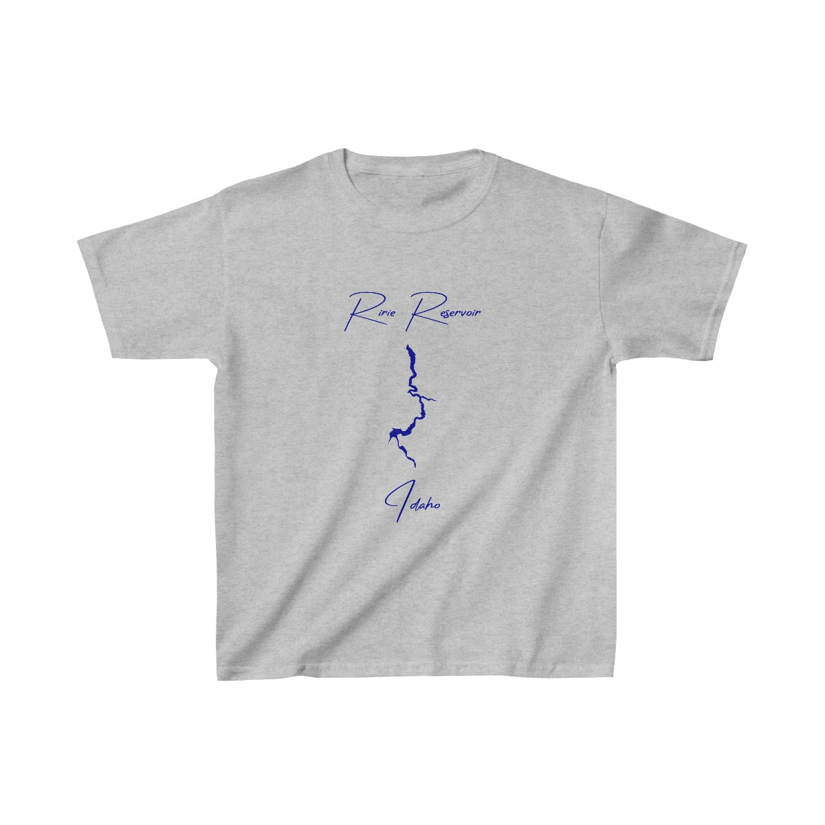 Idaho  Ririe  Reservoir  Youth  T-shirt  front  position  view  from  front  sport  grey.webp