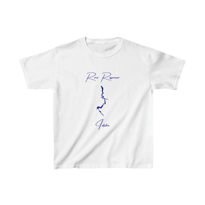 Idaho  Ririe  Reservoir  Youth  T-shirt  front  position  view  from  front  white.webp