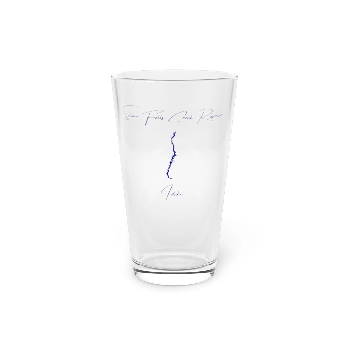 Idaho  Salmon  Falls  Creek  Reservoir  16oz  Pint  Glass  front  position  view  from  front  16oz.webp