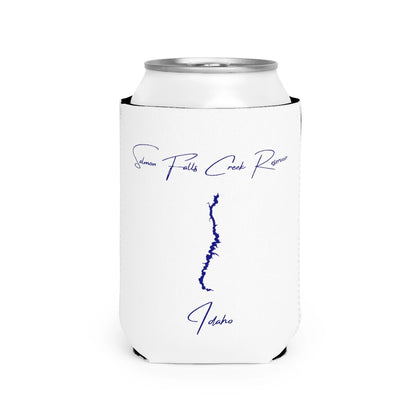 Idaho  Salmon  Falls  Creek  Reservoir  Can  Koozie  front  position  view  from  front-2  white.webp