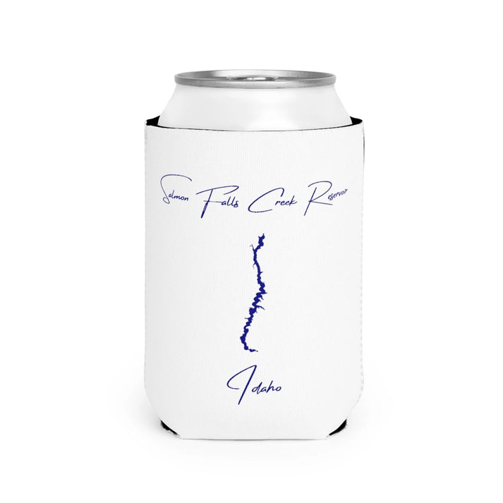 Idaho  Salmon  Falls  Creek  Reservoir  Can  Koozie  front  position  view  from  front-2  white.webp