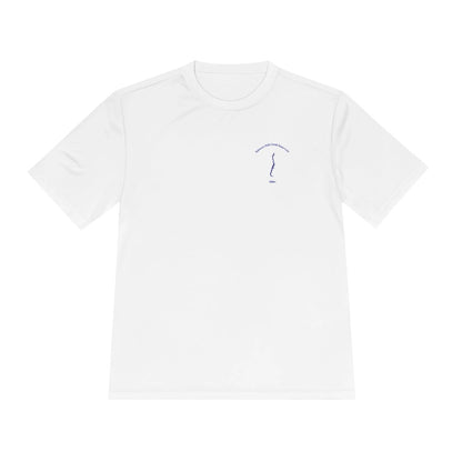 Idaho  Salmon  Falls  Creek  Reservoir  Moisture  Wicking  Tee  front  position  view  from  front  white.webp