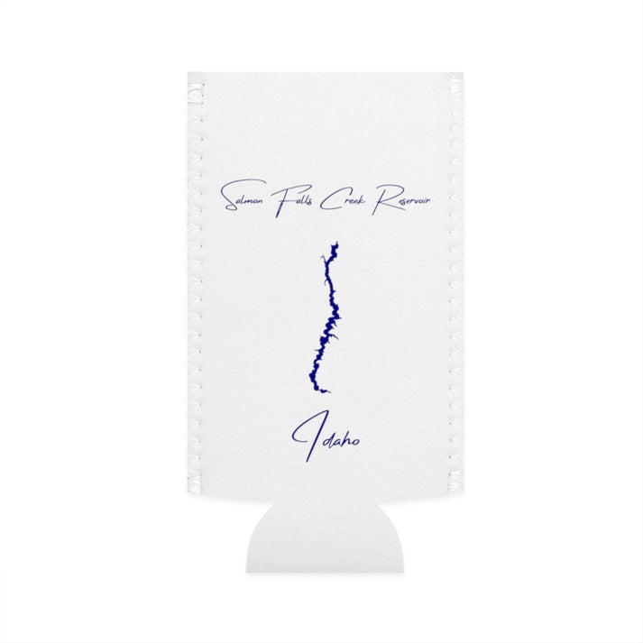 Idaho  Salmon  Falls  Creek  Reservoir  Slim  Can  Koozie  front  position  view  from  flat-front  white.webp