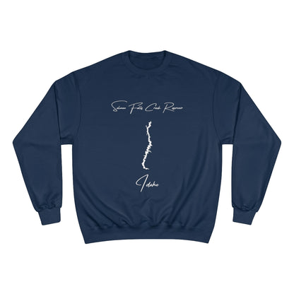 Idaho  Salmon  Falls  Creek  Reservoir  Sweatshirt  front  position  view  from  front  navy.webp