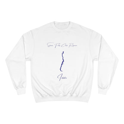 Idaho  Salmon  Falls  Creek  Reservoir  Sweatshirt  front  position  view  from  front  white.webp