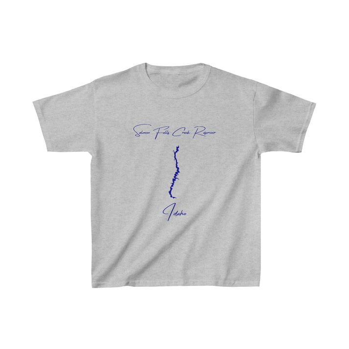 Idaho  Salmon  Falls  Creek  Reservoir  Youth  T-shirt  front  position  view  from  front  sport  grey.webp