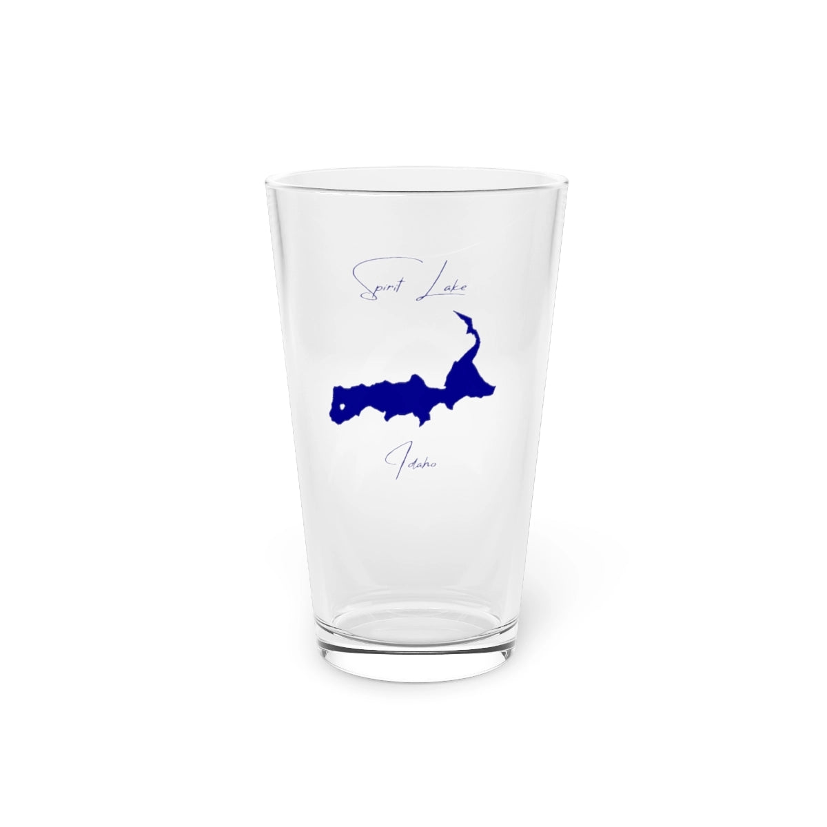 Idaho  Spirit  Lake  16oz  Pint  Glass  front  position  view  from  front  16oz.webp