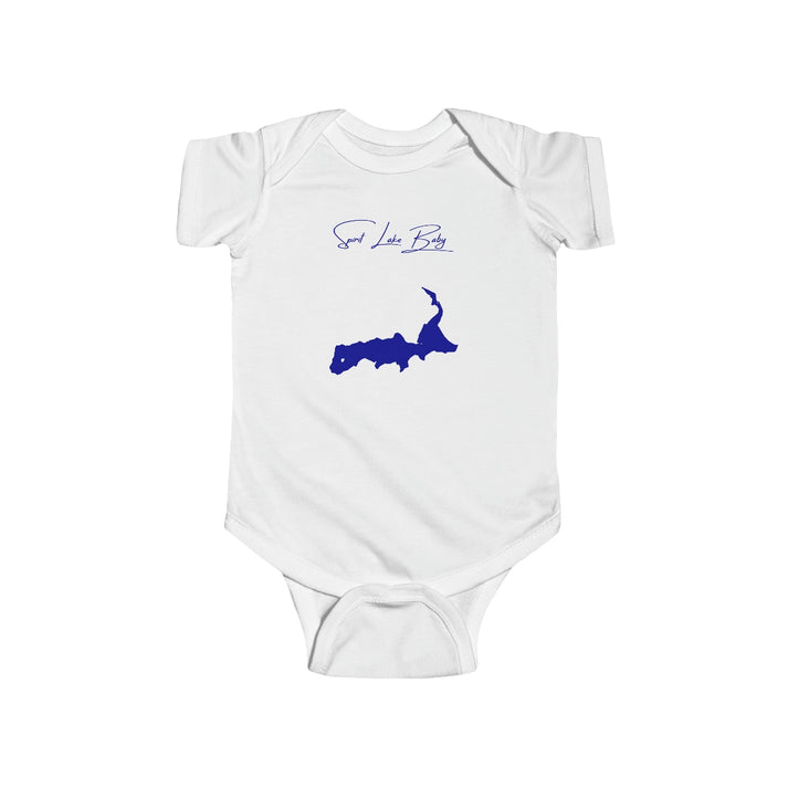 Idaho  Spirit  Lake  Onesie  front  position  view  from  front  white.webp