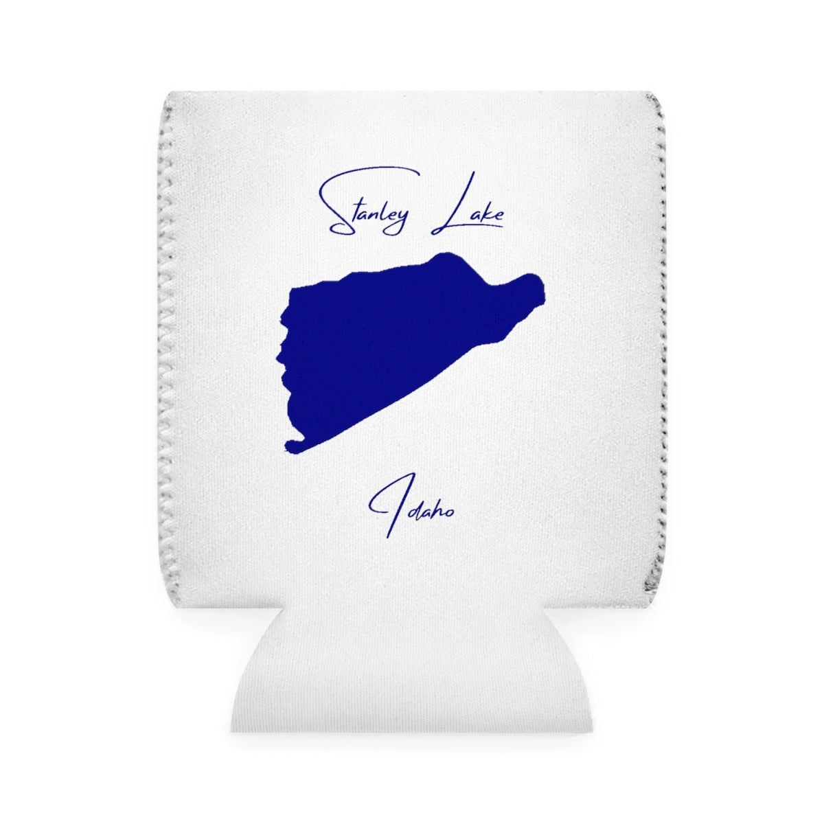 Idaho  Stanley  Lake  Can  Koozie  front  position  view  from  front-1  white.webp