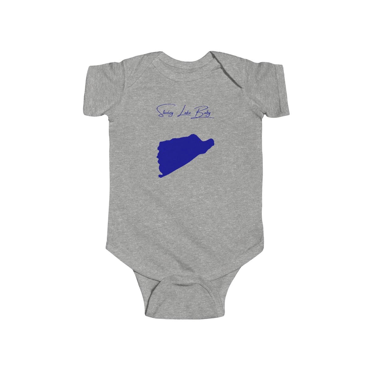Idaho  Stanley  Lake  Onesie  front  position  view  from  front  heather.webp