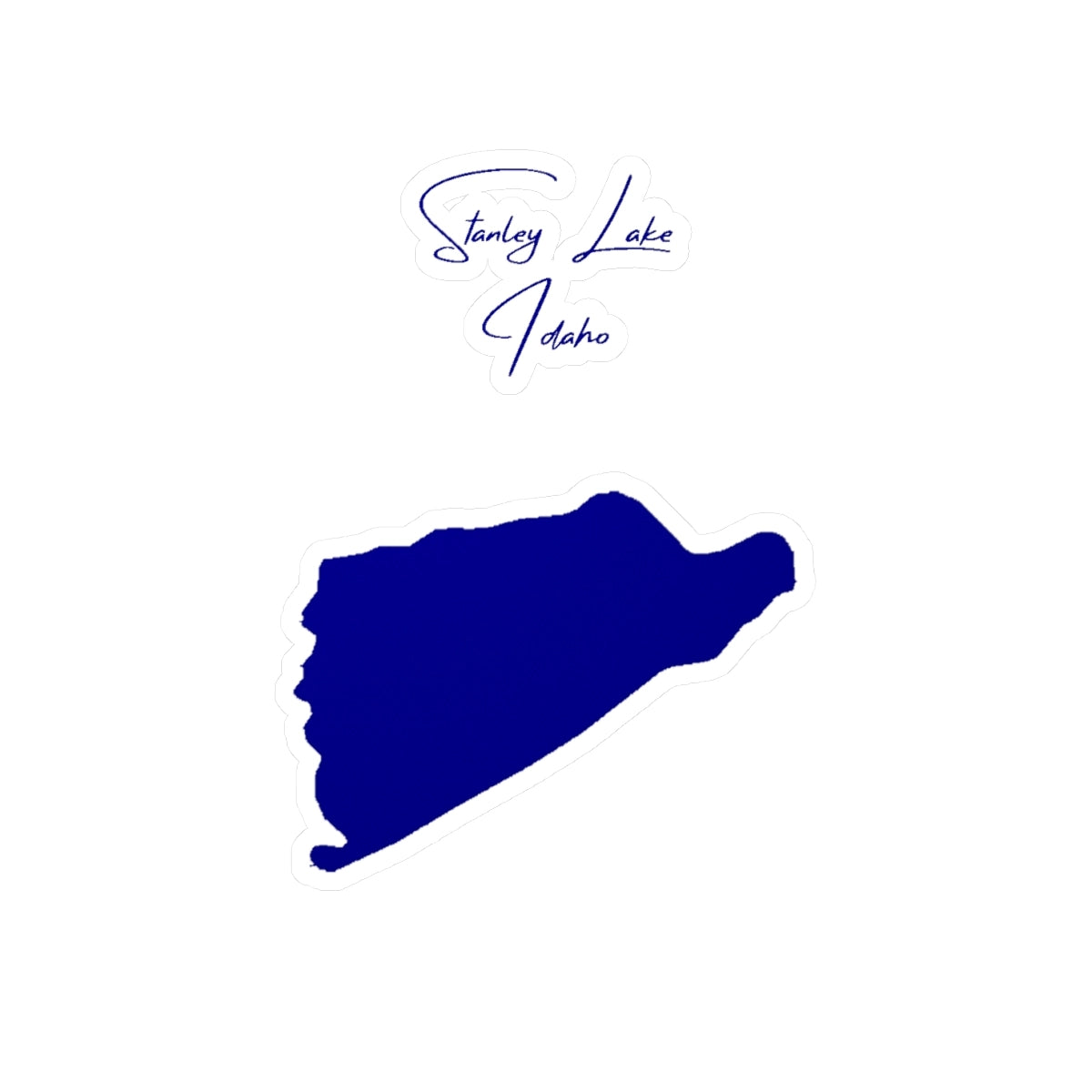 Idaho  Stanley  Lake  Vinyl  Decal  other  position  view  from  front  4  x  6.webp