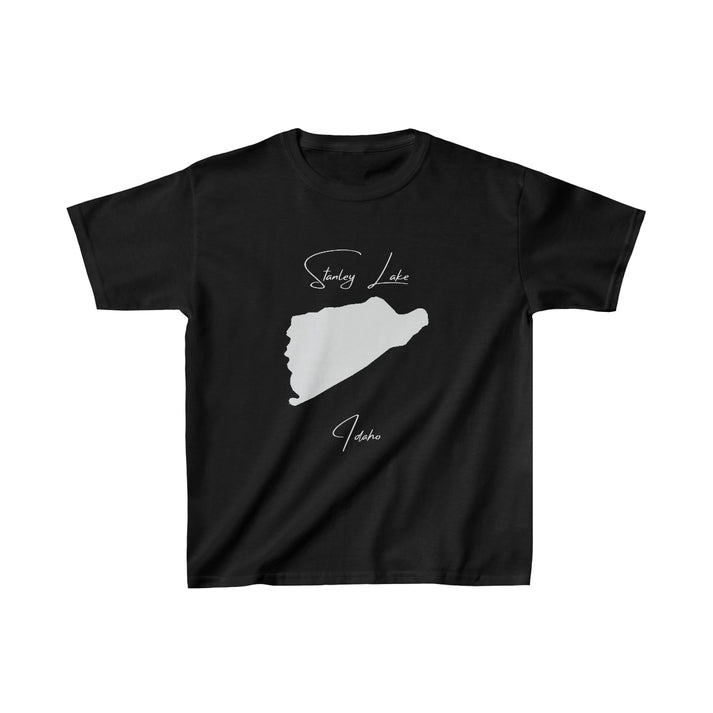 Idaho  Stanley  Lake  Youth  T-shirt  front  position  view  from  front  black.webp