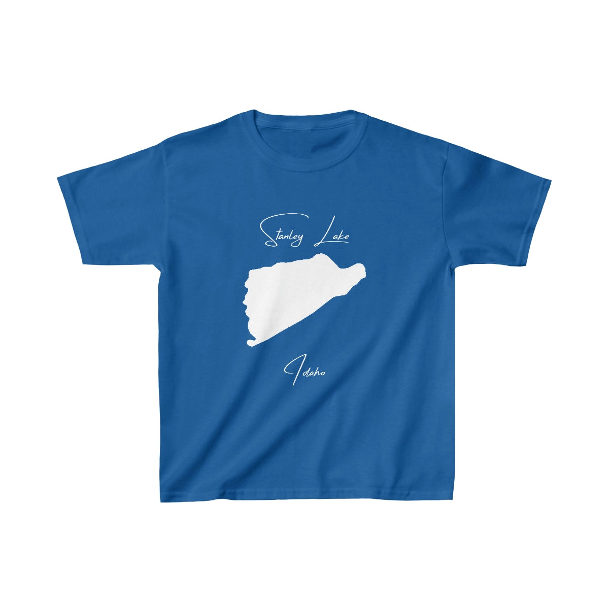 Idaho  Stanley  Lake  Youth  T-shirt  front  position  view  from  front  royal.webp