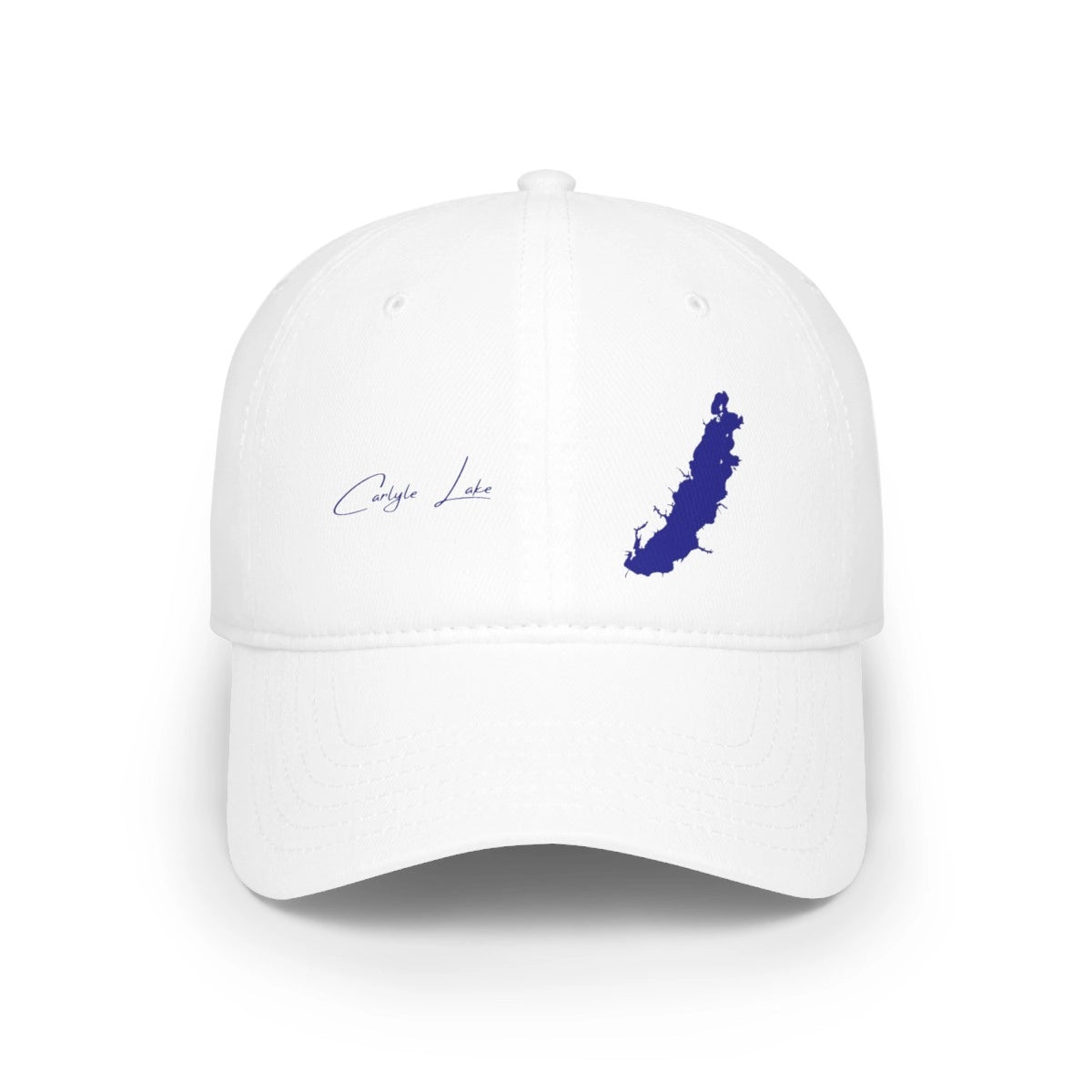 Illinois  Carlyle  Lake  Baseball  Cap  front  position  view  from  front  one  size.webp