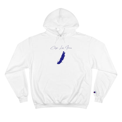 Illinois  Carlyle  Lake  Hoodie  front  position  view  from  front  white.webp