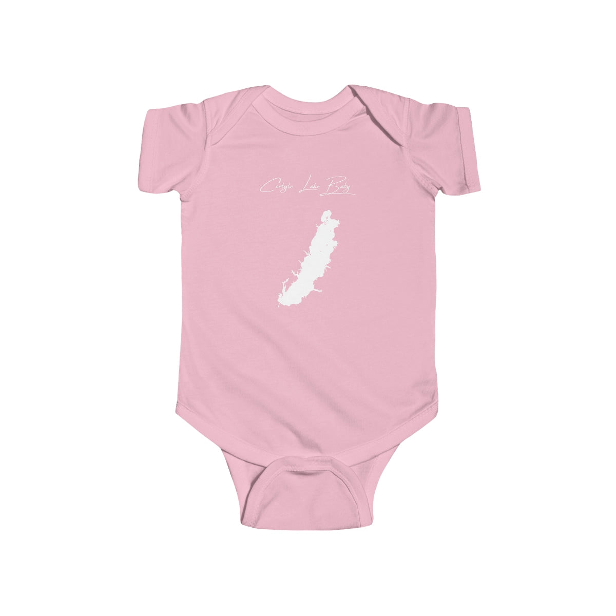 Illinois  Carlyle  Lake  Onesie  front  position  view  from  front  pink.webp