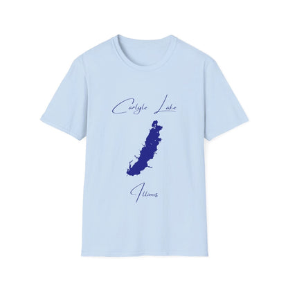 Illinois  Carlyle  Lake  T-shirt  front  position  view  from  front  light  blue.webp