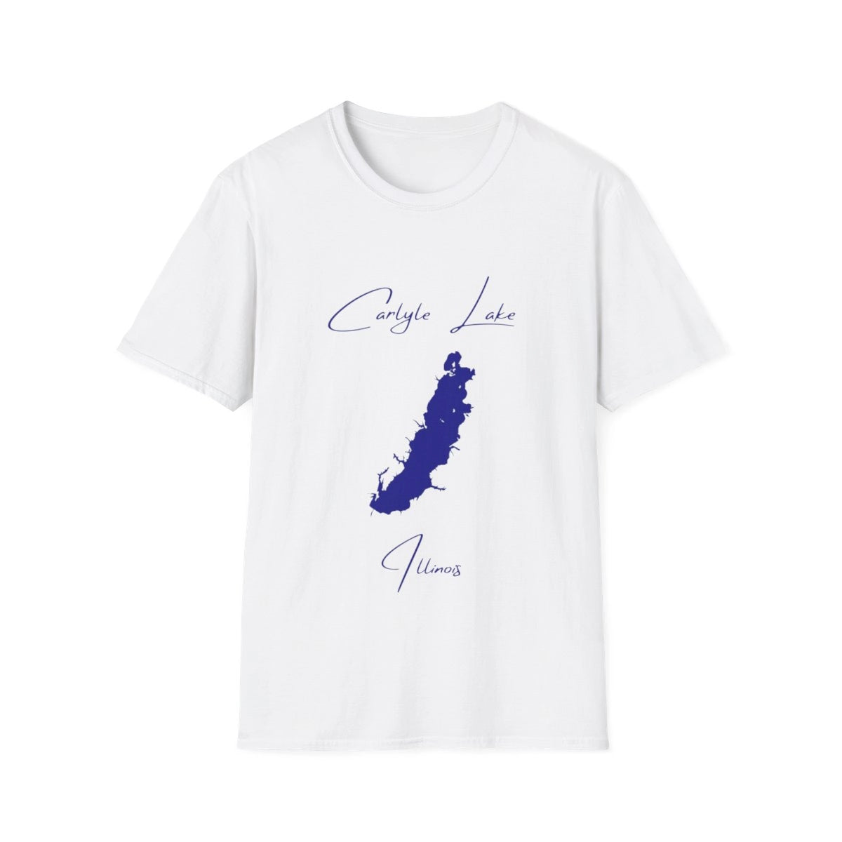 Illinois  Carlyle  Lake  T-shirt  front  position  view  from  front  white.webp