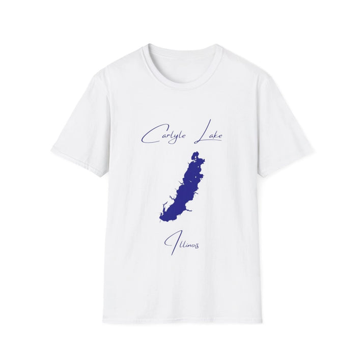 Illinois  Carlyle  Lake  T-shirt  front  position  view  from  front  white.webp