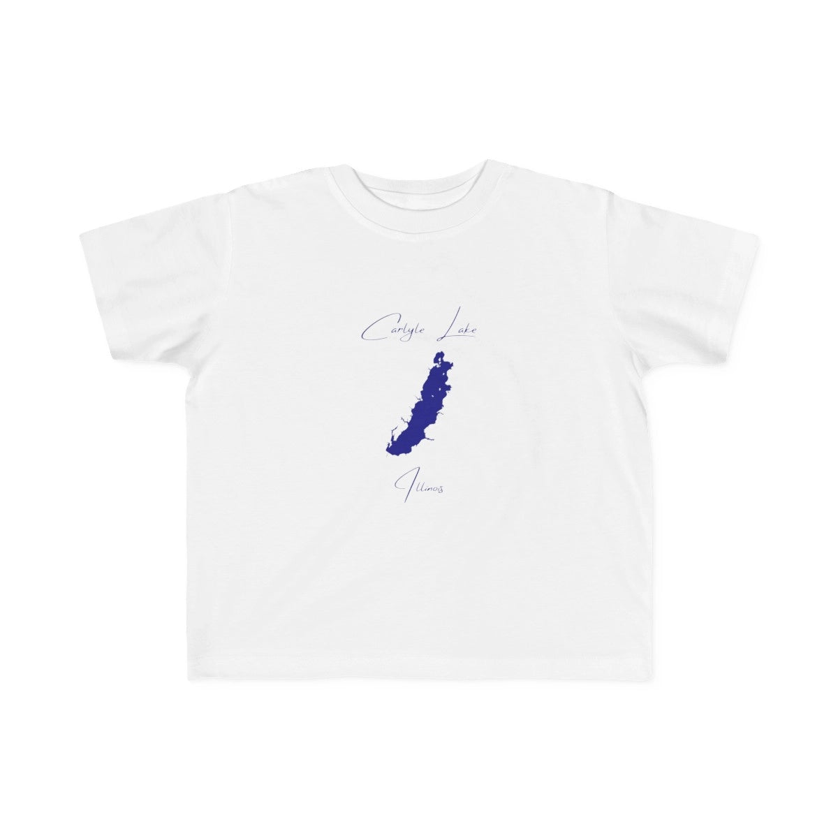 Illinois  Carlyle  Lake  Toddler  T-shirt  front  position  view  from  front  white.webp
