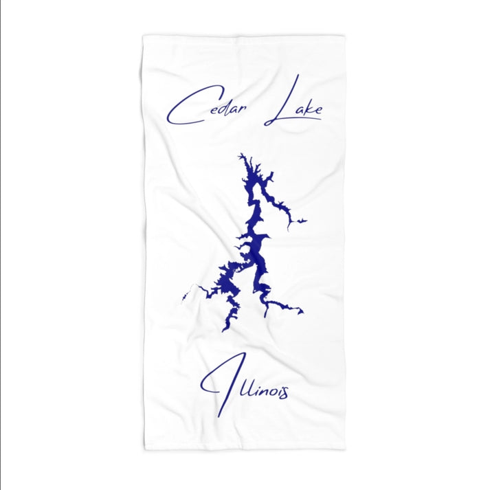 Illinois  Cedar  Lake  Beach  Towel  front  position  view  from  front  36  x  72.webp