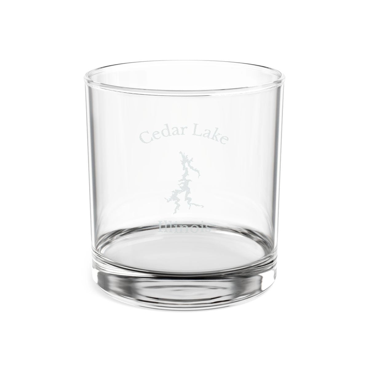 Illinois  Cedar  Lake  Engraved  Whiskey  Glass  other  position  view  from  front  10.5oz.webp
