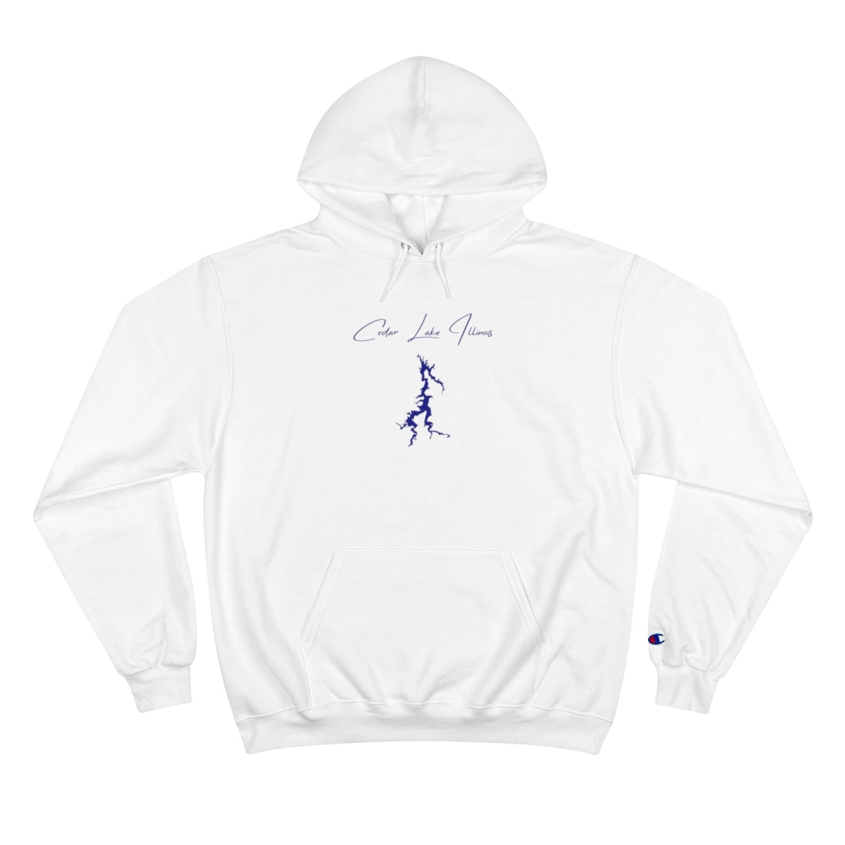 Illinois  Cedar  Lake  Hoodie  front  position  view  from  front  white.webp
