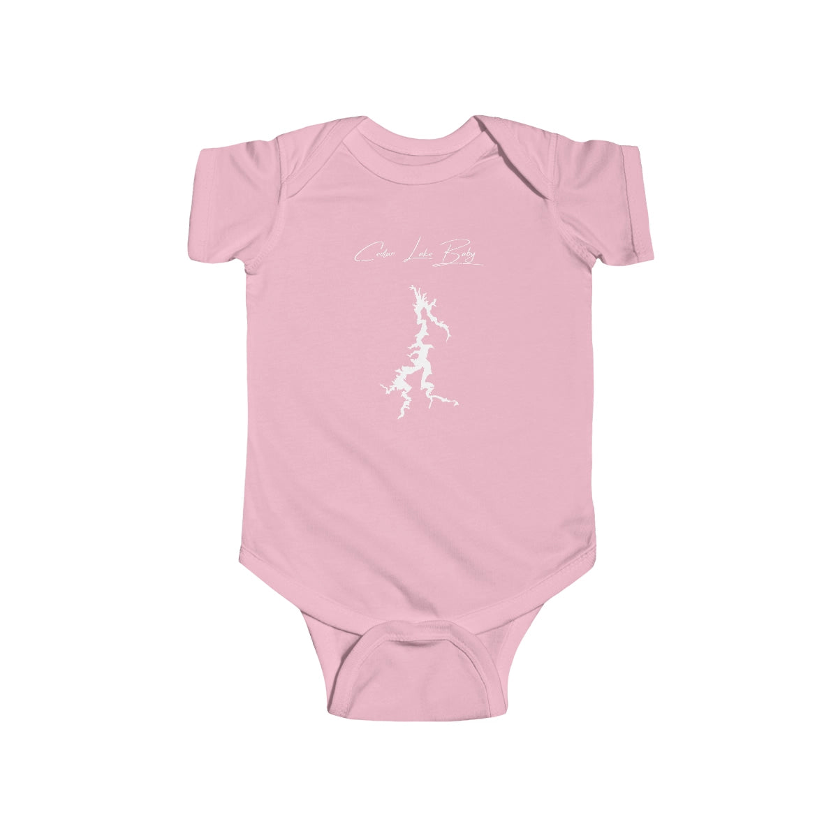Illinois  Cedar  Lake  Onesie  front  position  view  from  front  pink.webp