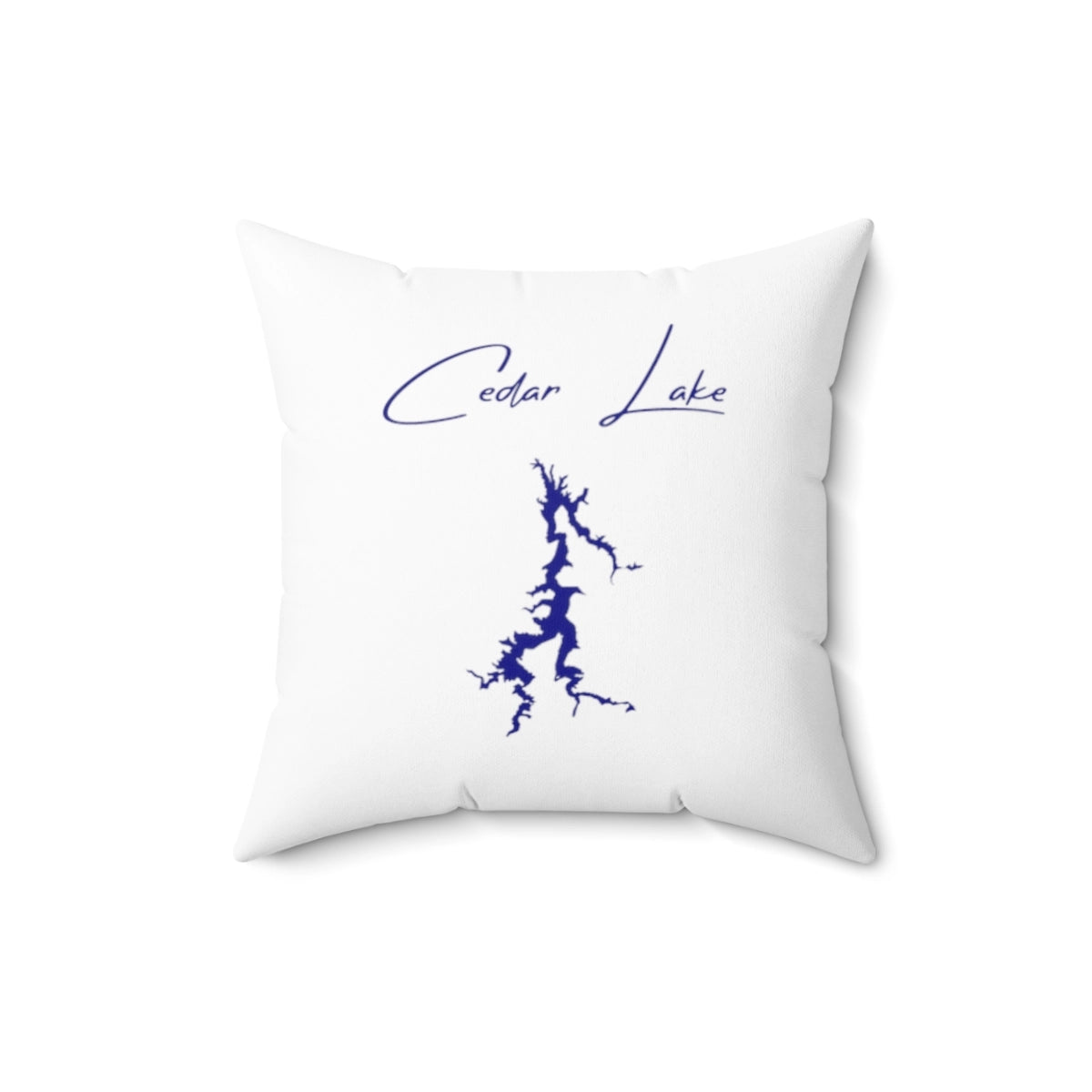 Illinois  Cedar  Lake  Pillow  front  position  view  from  back  16  x  16.webp