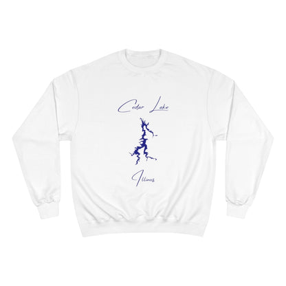 Illinois  Cedar  Lake  Sweatshirt  front  position  view  from  front  white.webp