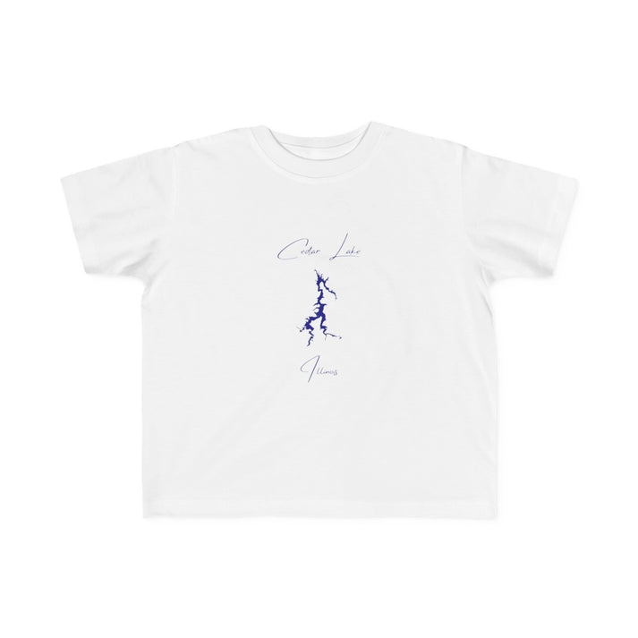 Illinois  Cedar  Lake  Toddler  T-shirt  front  position  view  from  front  white.webp