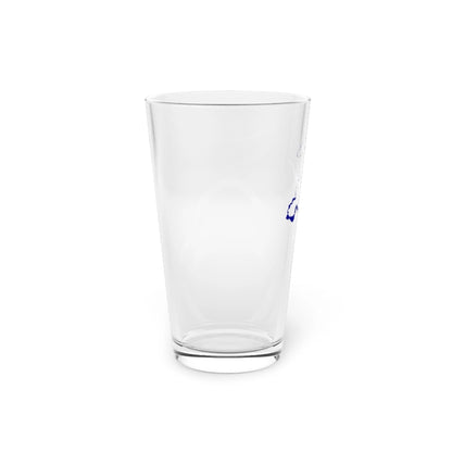 Illinois  Clinton  Lake  16oz  Pint  Glass  front  position  view  from  left  16oz.webp