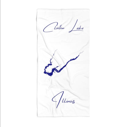 Illinois  Clinton  Lake  Beach  Towel  front  position  view  from  front  36  x  72.webp