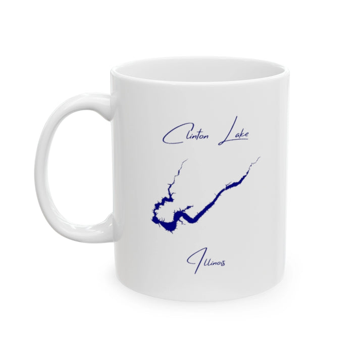 Illinois  Clinton  Lake  Ceramic  Mug  other  position  view  from  left  11oz.webp
