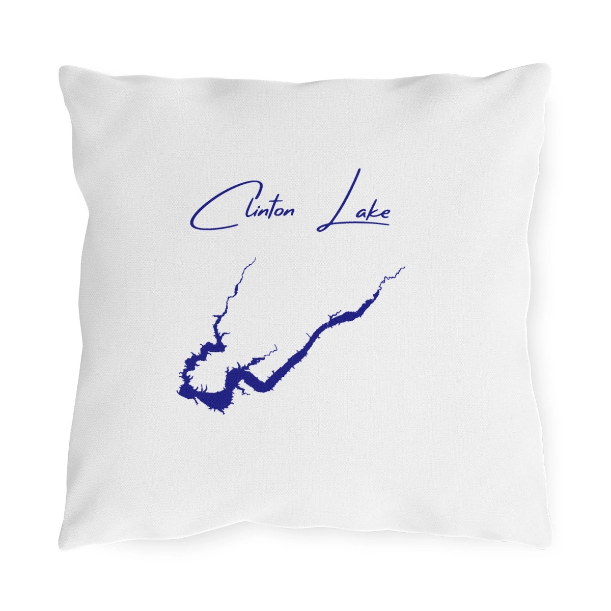Illinois  Clinton  Lake  Outdoor  Pillow  front  position  view  from  front  16  x  16.webp