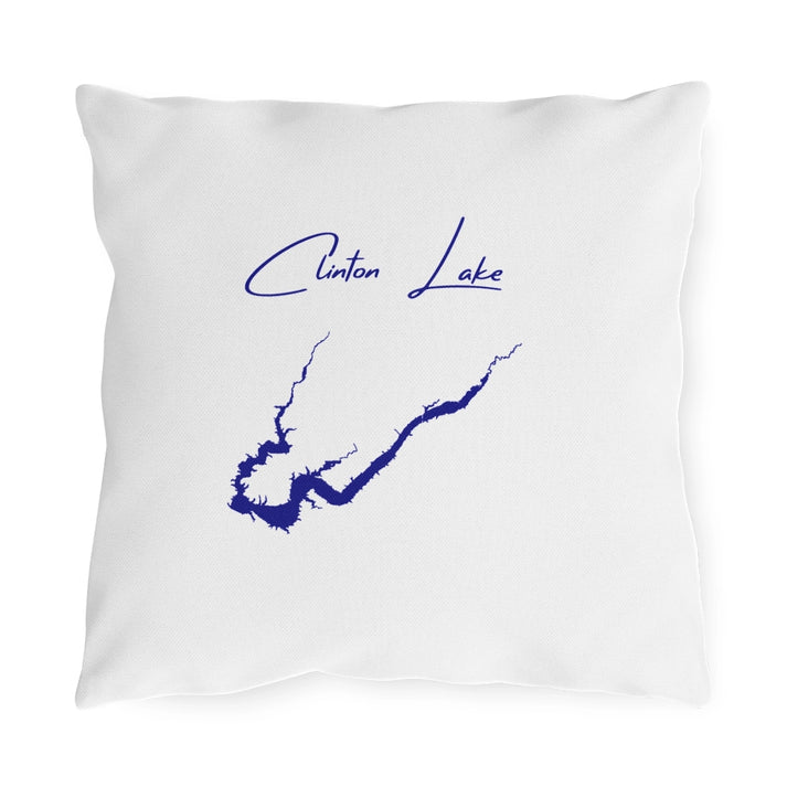 Illinois  Clinton  Lake  Outdoor  Pillow  front  position  view  from  front  16  x  16.webp