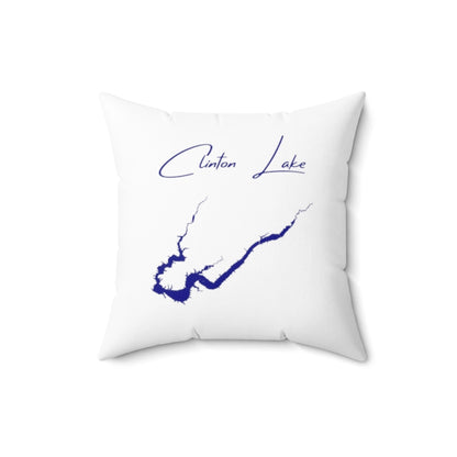 Illinois  Clinton  Lake  Pillow  front  position  view  from  front  16  x  16.webp