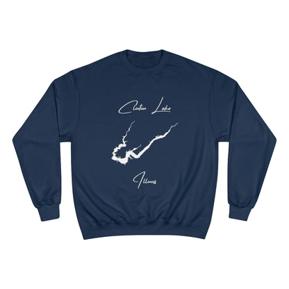 Illinois  Clinton  Lake  Sweatshirt  front  position  view  from  front  navy.webp