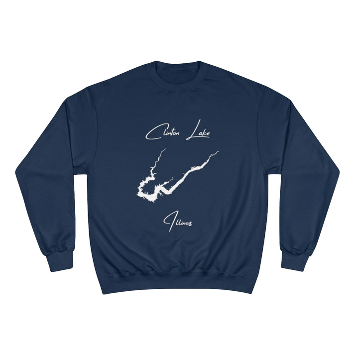 Illinois  Clinton  Lake  Sweatshirt  front  position  view  from  front  navy.webp