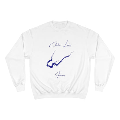 Illinois  Clinton  Lake  Sweatshirt  front  position  view  from  front  white.webp