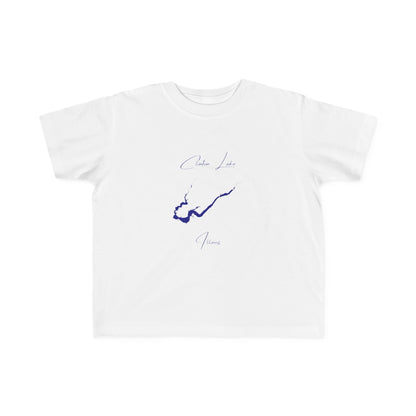 Illinois  Clinton  Lake  Toddler  T-shirt  front  position  view  from  front  white.webp