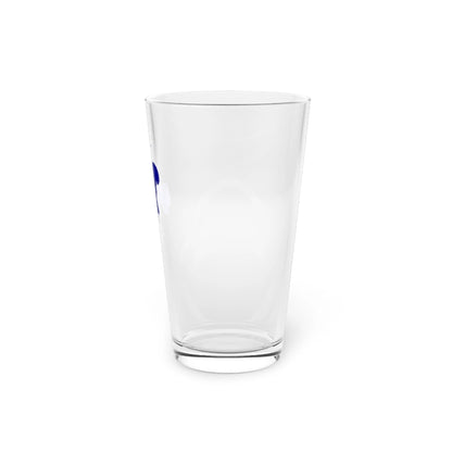 Illinois  Fox  Lake  16oz  Pint  Glass  front  position  view  from  right  16oz.webp