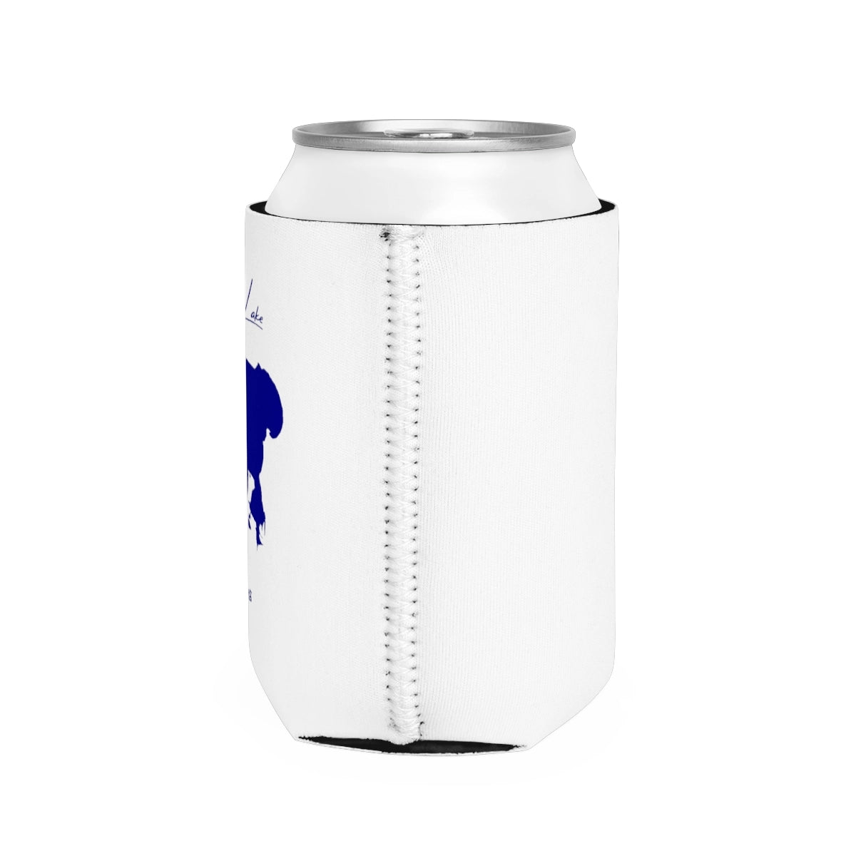 Illinois  Fox  Lake  Can  Koozie  all  position  view  from  right  white.webp