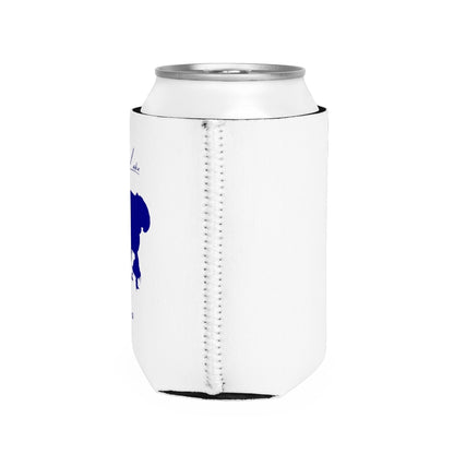 Illinois  Fox  Lake  Can  Koozie  all  position  view  from  right  white.webp