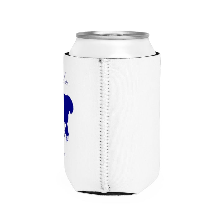 Illinois  Fox  Lake  Can  Koozie  all  position  view  from  right  white.webp