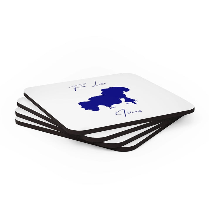 Illinois  Fox  Lake  Coaster  Set  front  position  view  from  stacked  3.75  x  3.75.webp