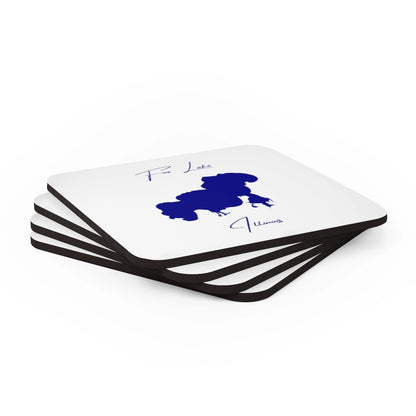 Illinois  Fox  Lake  Coaster  Set  front  position  view  from  stacked  3.75  x  3.75.webp