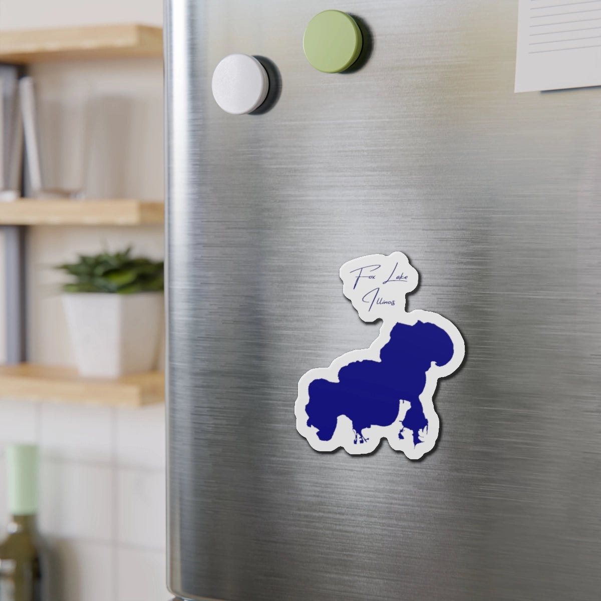 Illinois  Fox  Lake  Die  Cut  Magnet  front  position  view  from  context-2  4  x  4.webp